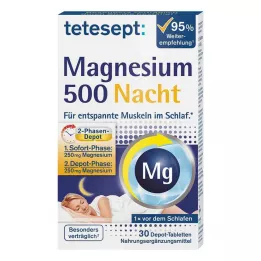 TETESEPT Magnesium 500 Night Tabletter, 30 stk