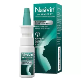 NASIVIN Næsespray uden forbrugsstoffer til voksne og skolebørn, 10 ml