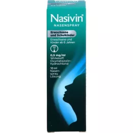 NASIVIN Næsespray voksne og skolebørn, 10 ml
