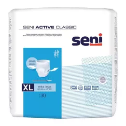 SENI Active Classic Incontinence Briefs Engangs XL, 30 stk