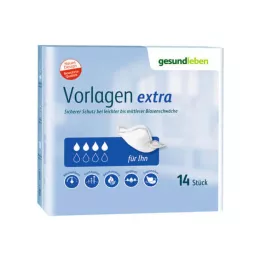 GESUND LEBEN Skabeloner Mænd ekstra, 10 stk