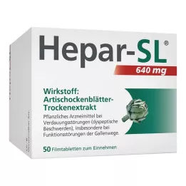 HEPAR-SL 640 mg filmovertrukne tabletter, 50 stk