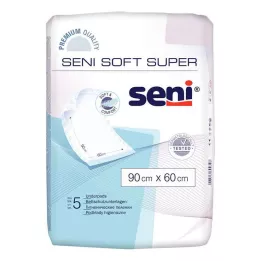 SENI Soft Super Bed Protector 90x60 cm, 5 stk
