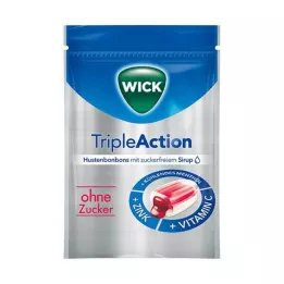 WICK Triple Action Menthol &amp; Cassis uden sukker, 72 g