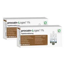 PROCAIN-Loges 1 % injektionsvæske ampuller, 100X2 ml