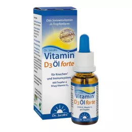 VITAMIN D3 ÖL forte Dr.Jacobs dråber, 20 ml