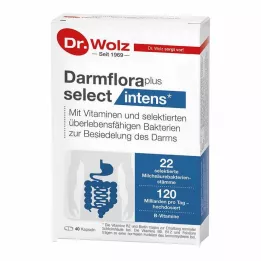 DARMFLORA plus udvalgte intense kapsler, 40 stk