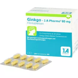 GINKGO-1A Pharma 80 mg filmovertrukne tabletter, 120 stk