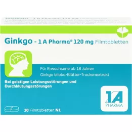 GINKGO-1A Pharma 120 mg filmovertrukne tabletter, 30 stk