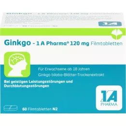 GINKGO-1A Pharma 120 mg filmovertrukne tabletter, 60 stk