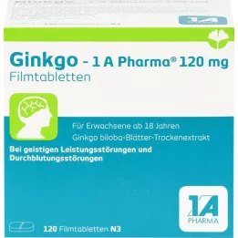 GINKGO-1A Pharma 120 mg filmovertrukne tabletter, 120 stk