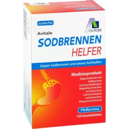 SODBRENNEN Helfer tyggetabletter, 120 stk