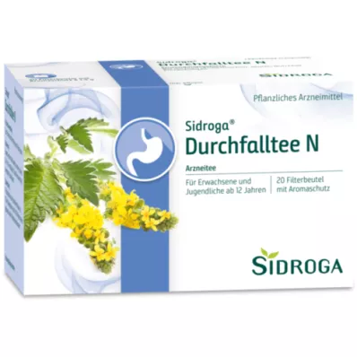 SIDROGA Diarré te N filterposer, 20X1,5 g