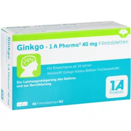 GINKGO-1A Pharma 40 mg filmovertrukne tabletter, 60 stk