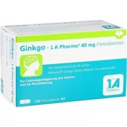 GINKGO-1A Pharma 40 mg filmovertrukne tabletter, 120 stk