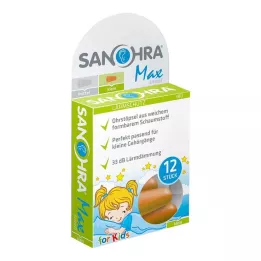 SANOHRA max ørepropper til børn, 12 stk