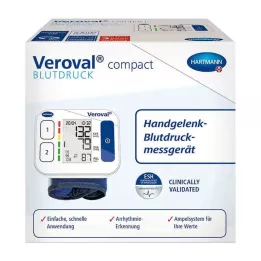 VEROVAL kompakt håndledsblodtryksmåler, 1 stk