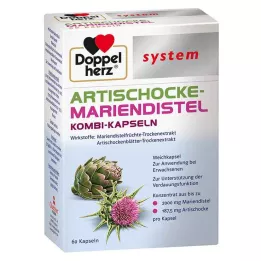 DOPPELHERZ Artiskok-Milk Thistle system bløde kapsler, 60 stk