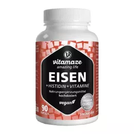 EISEN 20 mg+Histidin+Vitaminer C/B9/B12 kapsler, 90 stk