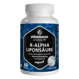 R-ALPHA-LIPONSÄURE 200 mg højdosis veganske kapsler, 60 stk