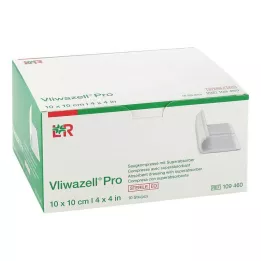 VLIWAZELL Pro superabsorberende kompres steril 10x10 cm, 10 stk