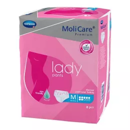 MOLICARE Premium damebukser 7 dråber M, 8 stk