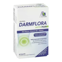 DARMFLORA Aktiv Plus 100 milliarder bakterier + 7 vitaminer, 80 stk
