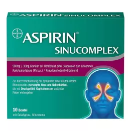 ASPIRIN SINUCOMPLEX 500mg/30mg Gra.Sus.-Herst.Btl., 10 stk