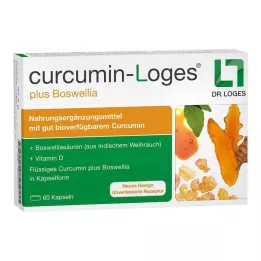 CURCUMIN-LOGES plus Boswellia kapsler, 60 stk