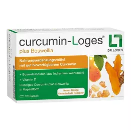 CURCUMIN-LOGES plus Boswellia kapsler, 120 stk
