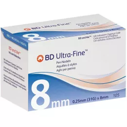BD ULTRA-FINE Pennåle 8 mm 31 G 0,25 mm, 105 stk