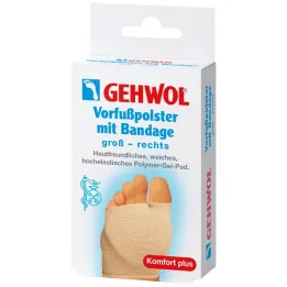 Gehwol forfodspude med bandage ret stor, 1 stk