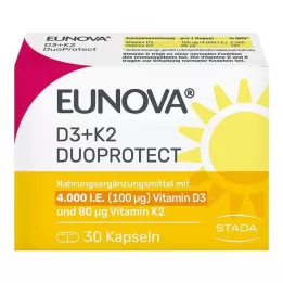EUNOVA DuoProtect D3+K2 4000 IE/80 μg kapsler, 30 stk