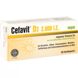 CEFAVIT D3 2.000 IE veganske hårde kapsler, 50 stk