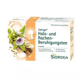 SIDROGA Hals og svælg beroligende tefilterpose, 20X1,75 g