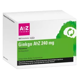 GINKGO AbZ 240 mg filmovertrukne tabletter, 120 stk