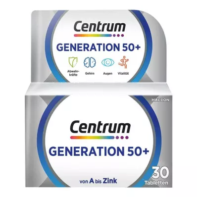 CENTRUM Generation 50+ tabletter, 30 stk