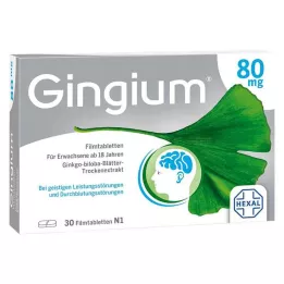 GINGIUM 80 mg filmovertrukne tabletter, 30 stk