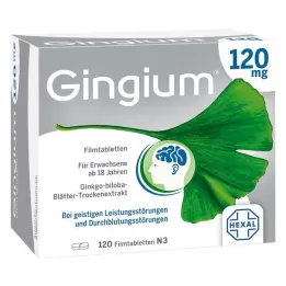 GINGIUM 120 mg filmovertrukne tabletter, 120 stk