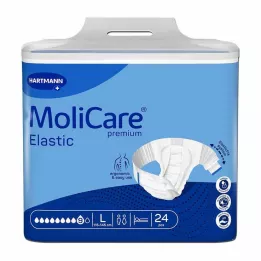 MOLICARE Premium Elastic Briefs 9 dråber str. L, 24 stk