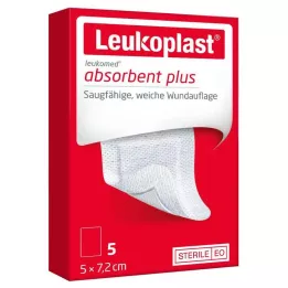 LEUKOPLAST Leukomed steril 5x7,2 cm sårbandage, 5 stk