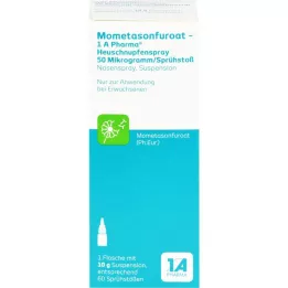 MOMETASONFUROAT-1A Ph.Hæfeberspray 50μg/sp.shot, 10 g