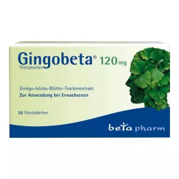 GINGOBETA 120 mg filmovertrukne tabletter, 50 stk