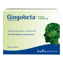 Gingobeta 120 mg filmovertrukne tabletter, 100 stk