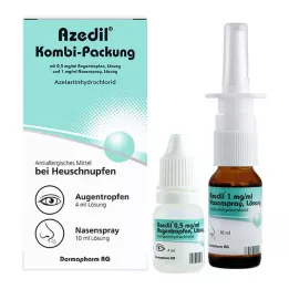 AZEDIL Kombinationspakke 0,5mg/ml AT 1mg/ml næsespray, 1 stk