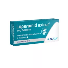 LOPERAMID axicur 2 mg tabletter, 10 stk
