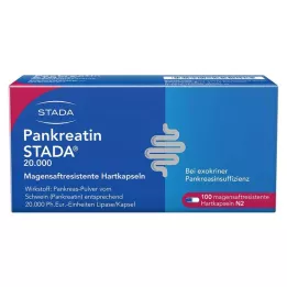 PANKREATIN STADA 20.000 gastro-resistente hårde kapsler, 100 stk