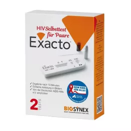 EXACTO HIV Selvtest for par, 1 stk
