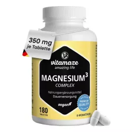 MAGNESIUM 350 mg kompleks citrat/oxid/kulstof.vegansk, 180 stk