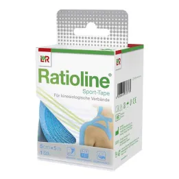 Ratioline sportstape 5 cmx5 m turkis, 1 stk